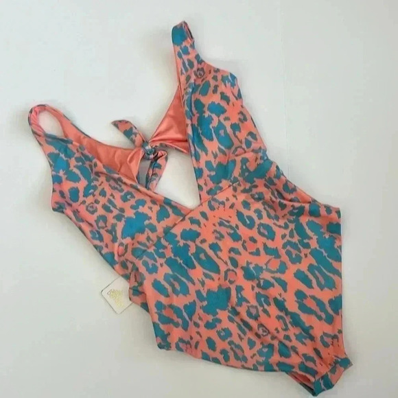 NWT Agua Bendita Girls Leopard Swimsuit - Picture 2 of 6